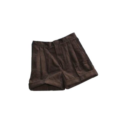 Short velours bronze