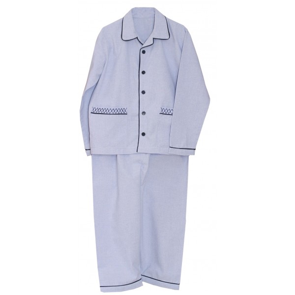Pyjama chambray bleu